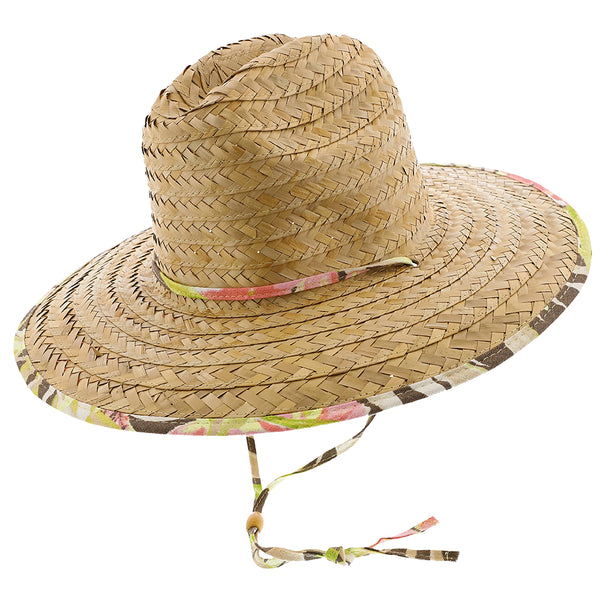 Palm Island – Natural Buri Braid Lifeguard Wide Brim Hat