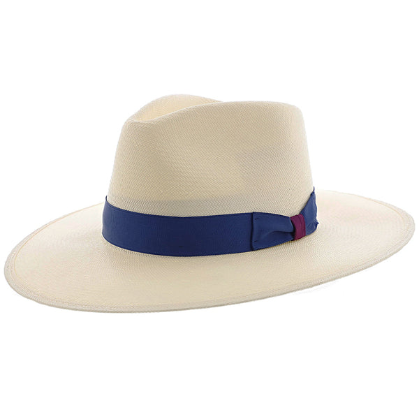 Santa Monica – Stetson Natural Wide Brim Shantung Straw Fedora Hat