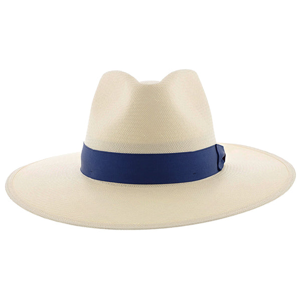 Santa Monica – Stetson Natural Wide Brim Shantung Straw Fedora Hat