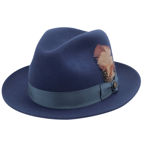 NEW Stetson Denzel Designer Fur Wool Fedora Hat | 2024 Winter Collection