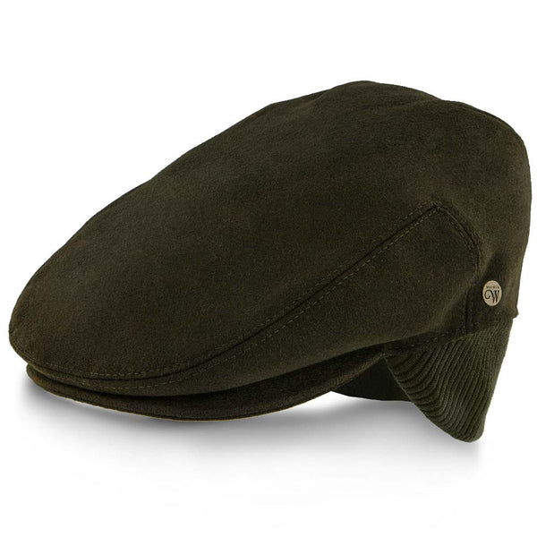 Madison – Walrus Hats Olive Milton Wool Blend Ivy Cap – Driving Cap