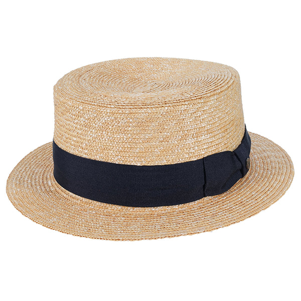 Voyage – Walrus Hats Natural Straw Boater Hat – H7006