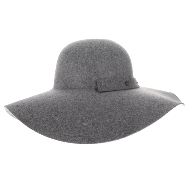 Sundial – Walrus Hats Grey Wool Felt Wide Brim Crushable Hat – H7011