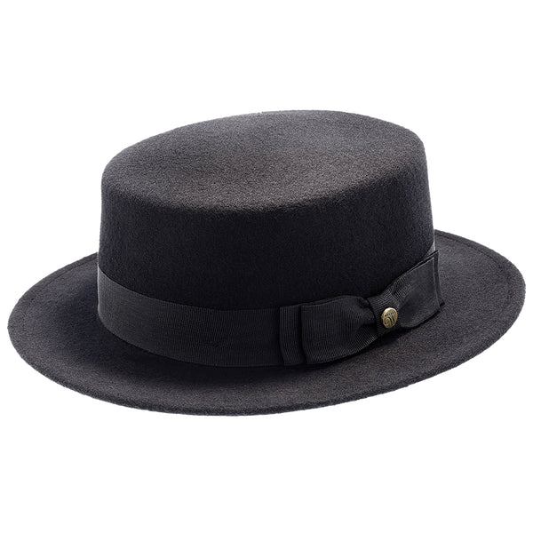 Whistler – Walrus Hats Black Wool Felt Pork Pie Hat – H7016