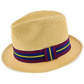 Ono – Brooklyn Natural Straw Pinch Front Fedora Hat – BKN1467