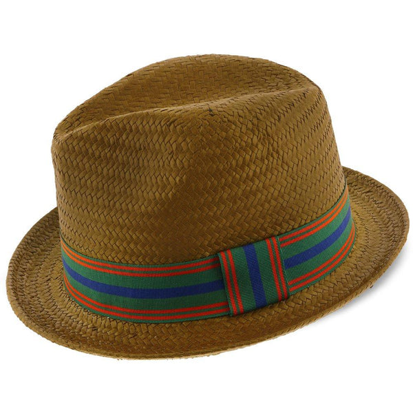 Ono – Brooklyn Natural Straw Pinch Front Fedora Hat – BKN1467