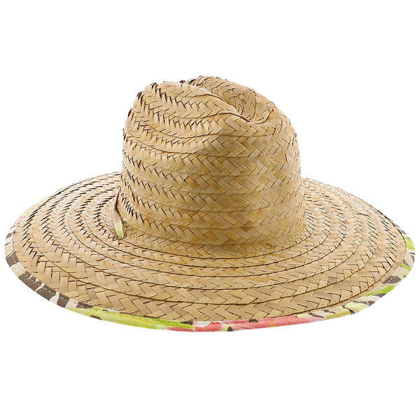 Palm Island – Natural Buri Braid Lifeguard Wide Brim Hat