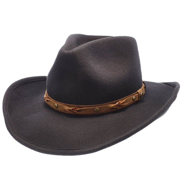 Shetland – Walrus Hats Dark Brown Wool Felt Cowboy Hat – H7013