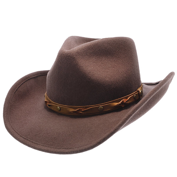 Shetland – Walrus Hats Dark Brown Wool Felt Cowboy Hat – H7013