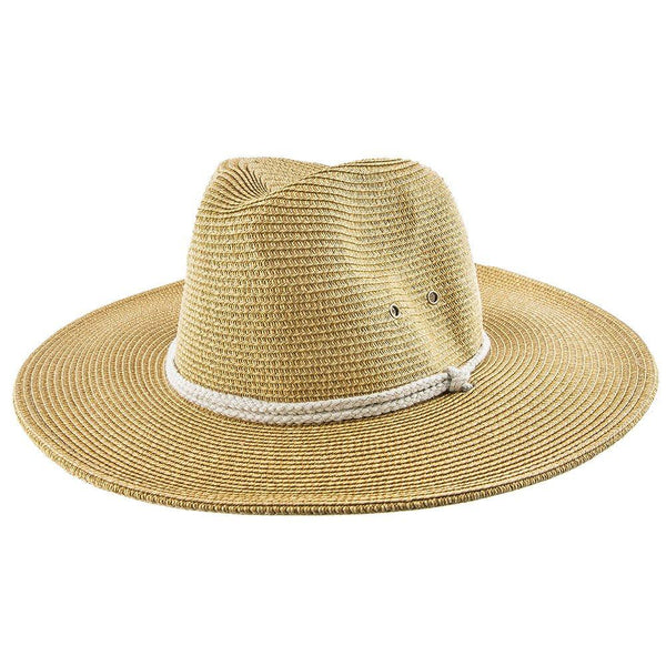 Summer – Jeanne Simmons Toyo Straw Wide Brim Fedora Hat – 6966