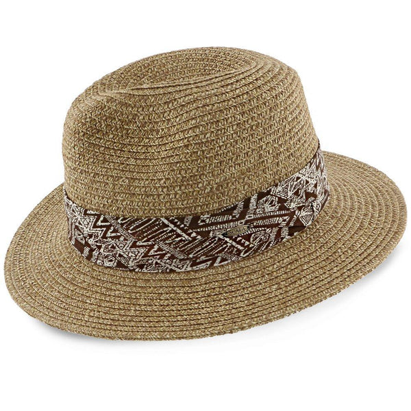 Surfzone – Scala Tan Toyo Straw Blend Fedora Hat