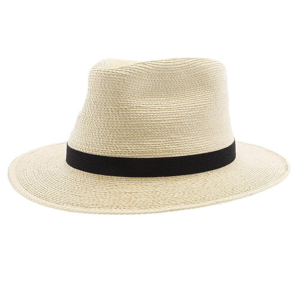 Fine Palm Tear Drop Fedora – Natural Hand Woven Guatemalan Fine Palm Hat