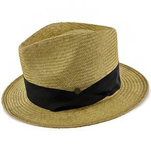 Midnight Luxe – Walrus Hats Natural Sisal Straw Fedora Childs Hat