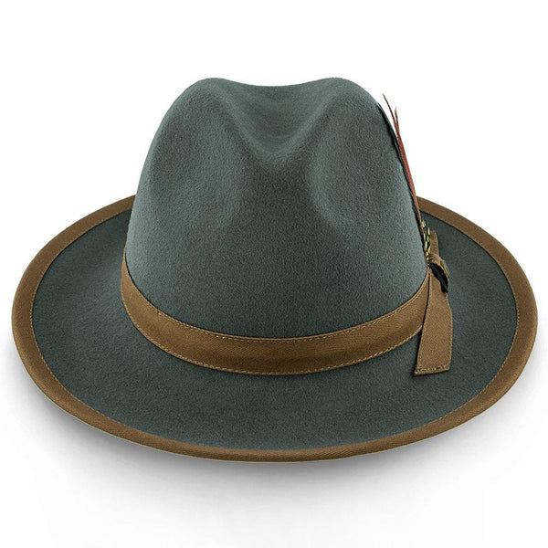 Pinnacle – Walrus Hats Sage Wool Felt Fedora Hat – H7022