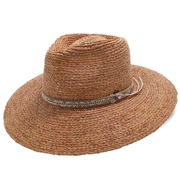 South Beach – Walrus Hats Natural Raffia Straw Fedora Hat