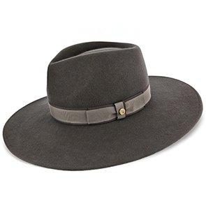 Stingray – Walrus Hats Grey Wide Brim Wool Felt Fedora Hat